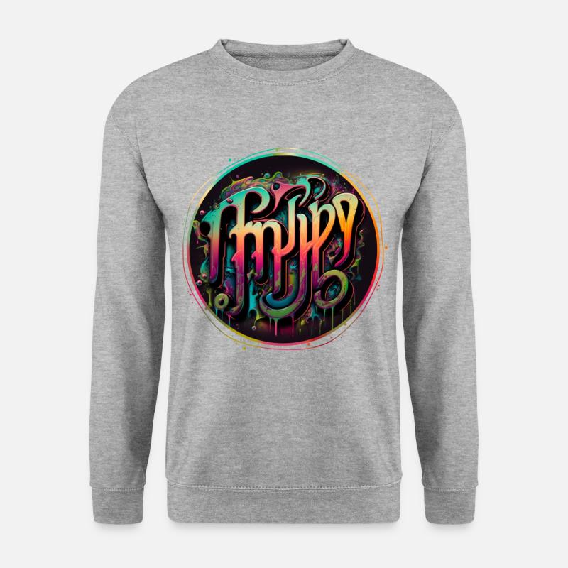 "Trippy" Graffiti Theme 2 - Unisex Sweatshirt - salt & pepper
