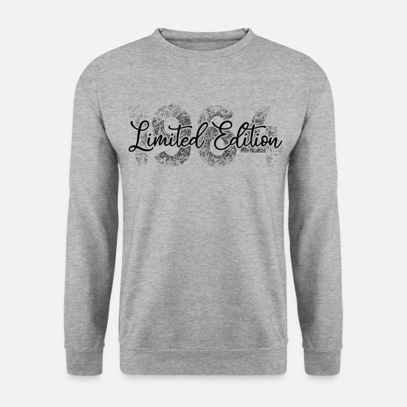 Limited Edition 1964 60. Geburtstag - Unisex Pullover - Weißgrau meliert