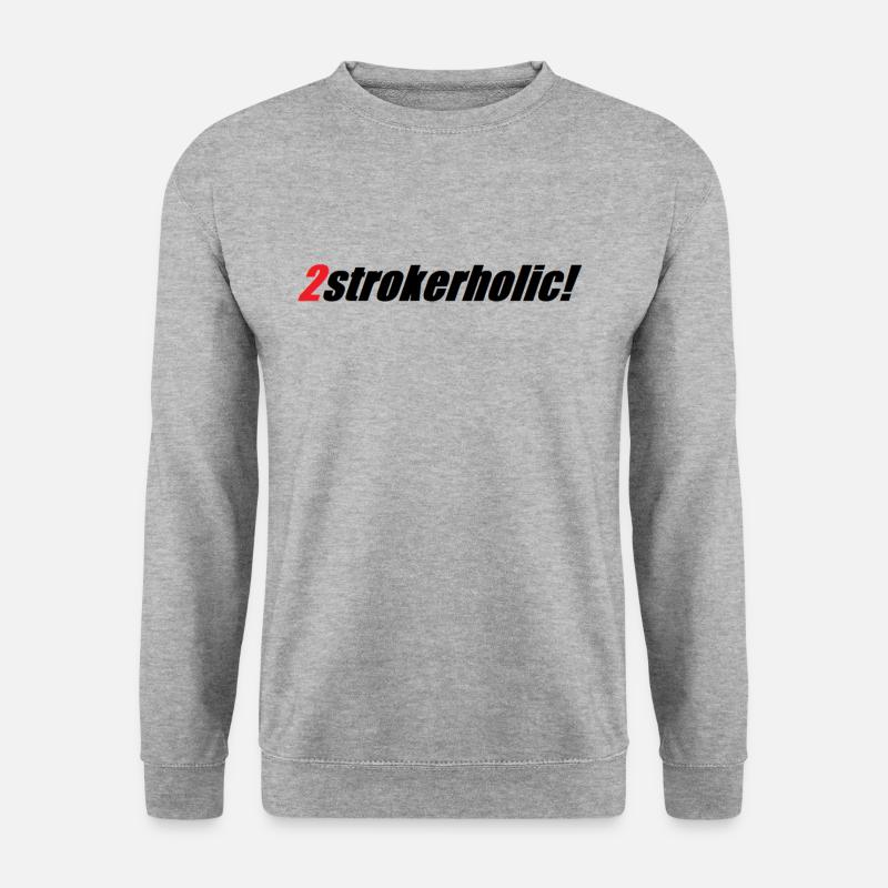 2strokerholic! - Unisex Pullover - Weißgrau meliert