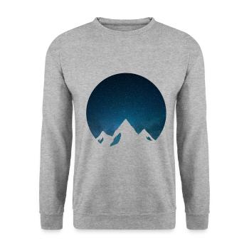Montagne montagnes randonnée escalade alpines alpinisme - Sweat-shirt Unisexe - gris chiné - Devant - Alina (178cm) & Michal (187cm)