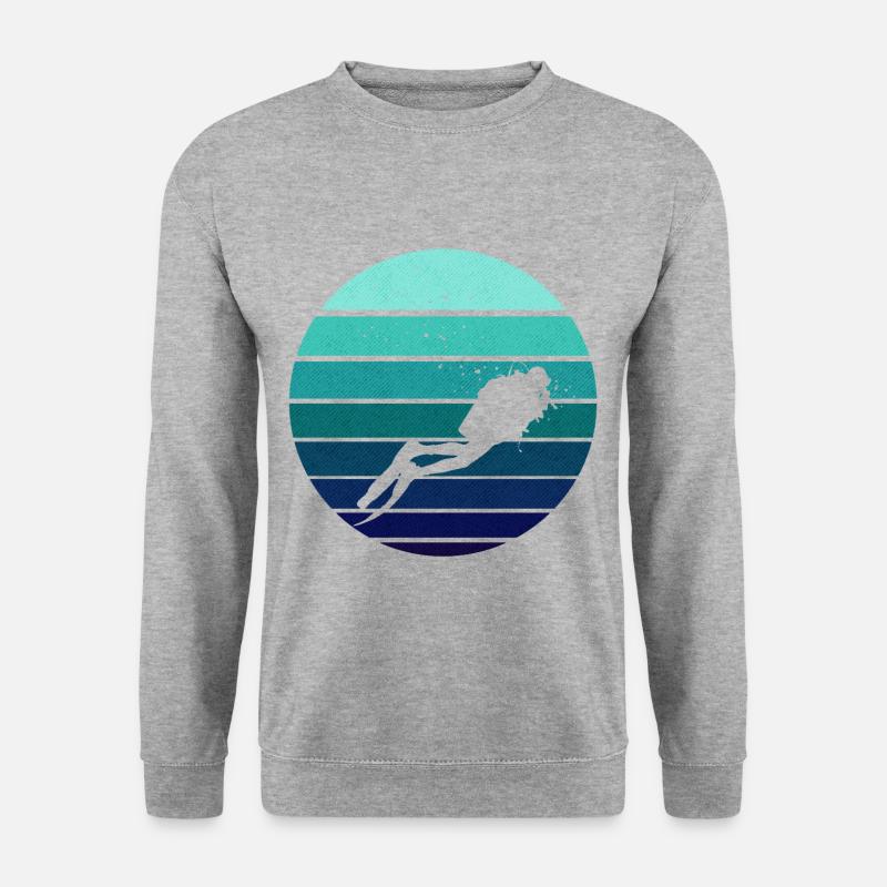 Plongée sous-marine plongeur divas - Sweat-shirt Unisexe - gris chiné
