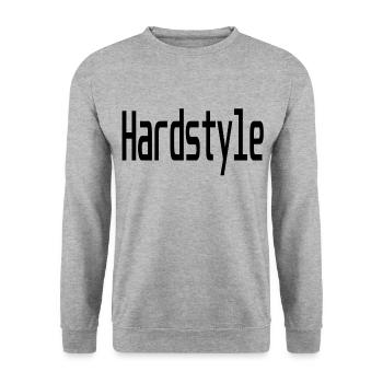 Hardstyle - Unisex Pullover - Weißgrau meliert - Vorne - Alina (178cm) & Michal (187cm)