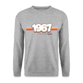 1967 The birth of legends - Unisex Sweatshirt - salt & pepper - Front - Alina (178cm) & Michal (187cm)