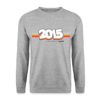 2015 the birth of legends - Unisex Sweatshirt - salt & pepper - Front - Alina (178cm) & Michal (187cm)