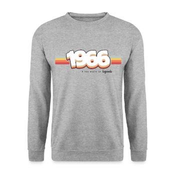 1966 The birth of legends - Unisex Sweatshirt - salt & pepper - Front - Alina (178cm) & Michal (187cm)