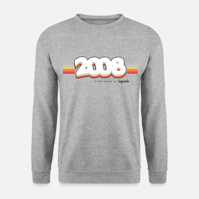 2008 Die Geburt der Legenden - Unisex Pullover - Weißgrau meliert
