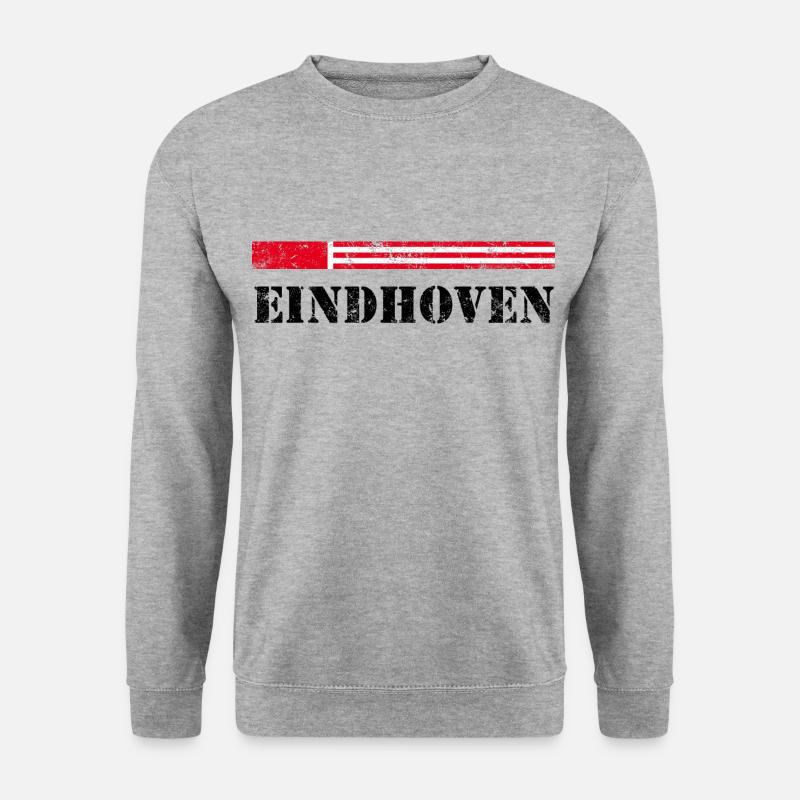 Eindhoven Schriftzug - Unisex Pullover - Weißgrau meliert