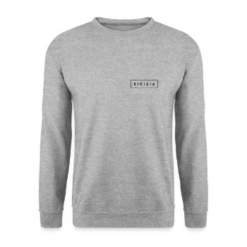 Sicily fashion - Unisex Sweatshirt - salt & pepper - Front - Alina (178cm) & Michal (187cm)