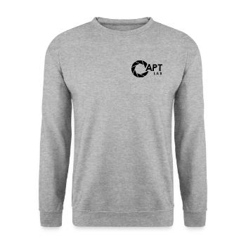 Aperture Laboratories - Portal - Unisex Pullover - Weißgrau meliert - Vorne - Alina (178cm) & Michal (187cm)