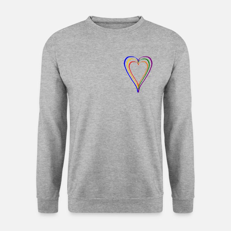 LGBTQ - Unisex Pullover - Weißgrau meliert