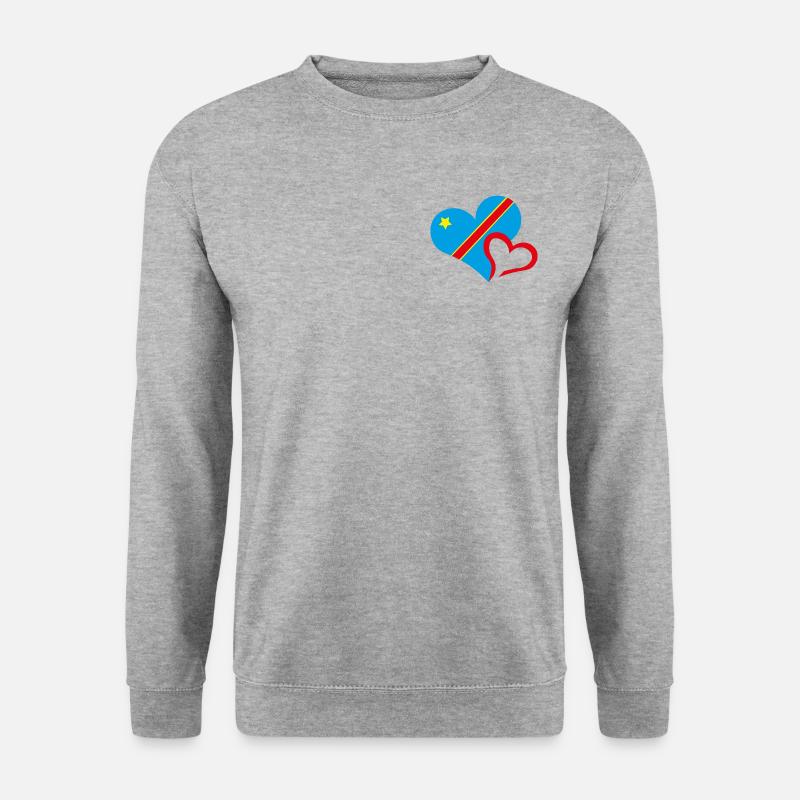 Congo, J'aime le Congo - Sweat-shirt Unisexe - gris chiné