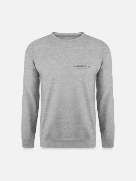 Tu m'as piqué dans le coeur ❤️️ - Sweat-shirt Unisexe - gris chiné