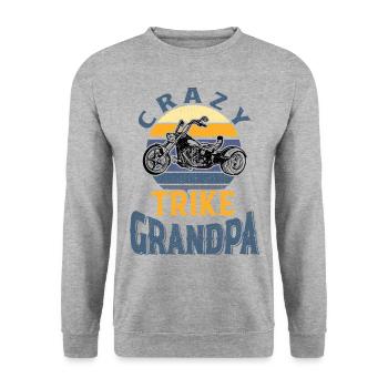 Trike Grand-père - Sweat-shirt Unisexe - gris chiné - Devant - Alina (178cm) & Michal (187cm)