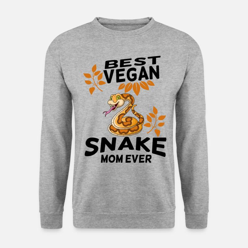 Schlangen - Unisex Pullover - Weißgrau meliert