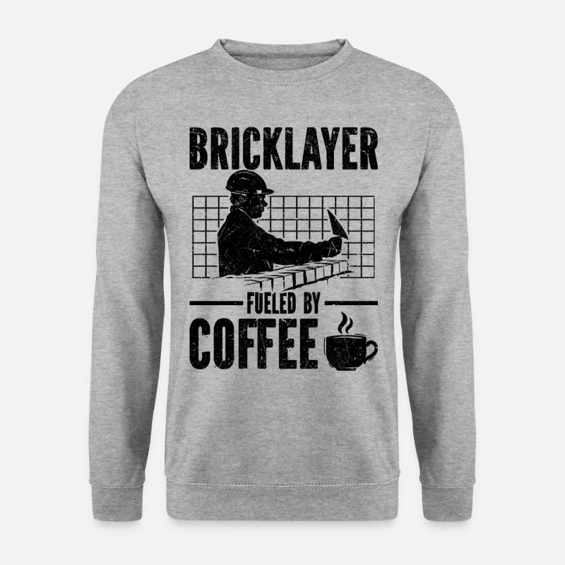 Maurer - Unisex Pullover - Weißgrau meliert
