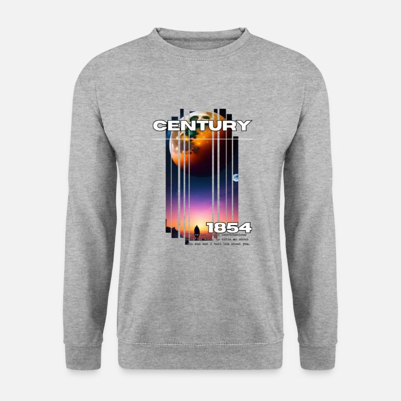 Jahrhundert 1854 - Unisex Pullover - Weißgrau meliert