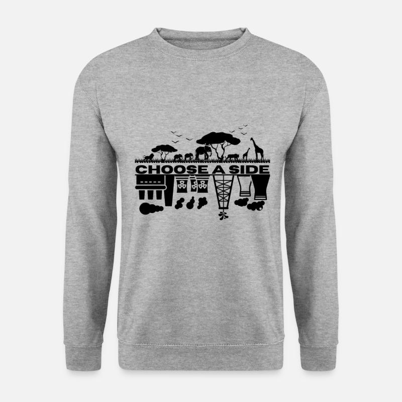 Climate Change - 2 pages - Unisex Sweatshirt - salt & pepper