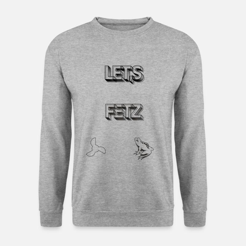 Lets fetz - Unisex Pullover - Weißgrau meliert
