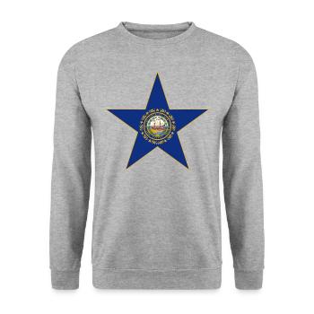 New Hampshire Fan T-Shirt – Must-have! - Sweat-shirt Unisexe - gris chiné - Devant - Alina (178cm) & Michal (187cm)