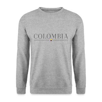 J’aime la Colombie - Sweat-shirt Unisexe - gris chiné - Devant - Alina (178cm) & Michal (187cm)