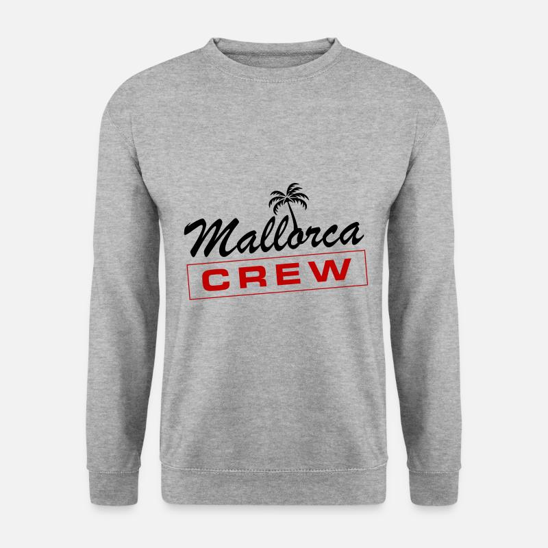 Mallorca Crew - Unisex Pullover - Weißgrau meliert
