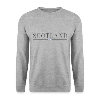 I love Scotland - Unisex Sweatshirt - salt & pepper - Front - Alina (178cm) & Michal (187cm)