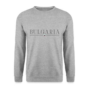 Bulgarien: Charme in jedem Stich - Unisex Pullover - Weißgrau meliert - Vorne - Alina (178cm) & Michal (187cm)