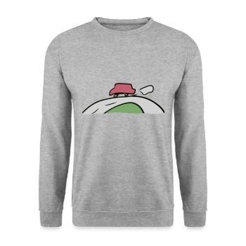 conduire la voiture - Sweat-shirt Unisexe - gris chiné - Devant - Alina (178cm) & Michal (187cm)