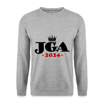 Bachelor party 2024 bachelor party - Unisex Sweatshirt - salt & pepper - Front - Alina (178cm) & Michal (187cm)