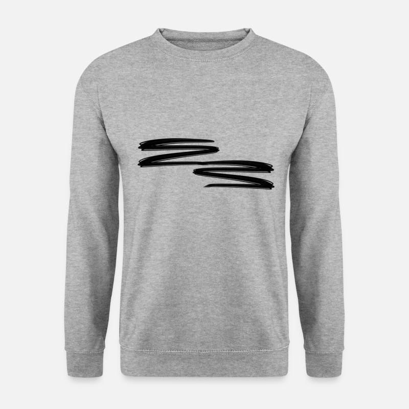 Dashes Dash lines Line - Unisex Sweatshirt - salt & pepper