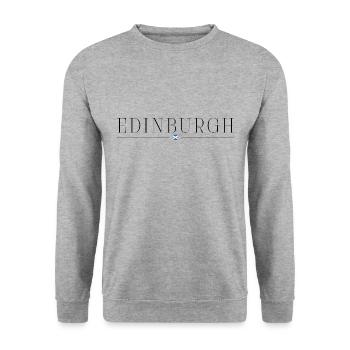 J’adore Édimbourg - Sweat-shirt Unisexe - gris chiné - Devant - Alina (178cm) & Michal (187cm)
