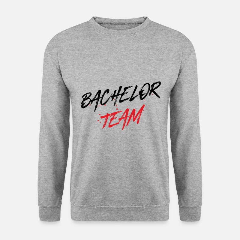 Bachelor Team - Unisex Pullover - Weißgrau meliert