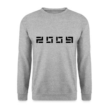 Birth Year Birthday Born In - Made in 2009 - Unisex Sweatshirt - salt & pepper - Front - Alina (178cm) & Michal (187cm)