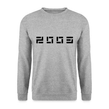 Year of birth Birth Born In - Made in 2003 - Unisex Sweatshirt - salt & pepper - Front - Alina (178cm) & Michal (187cm)