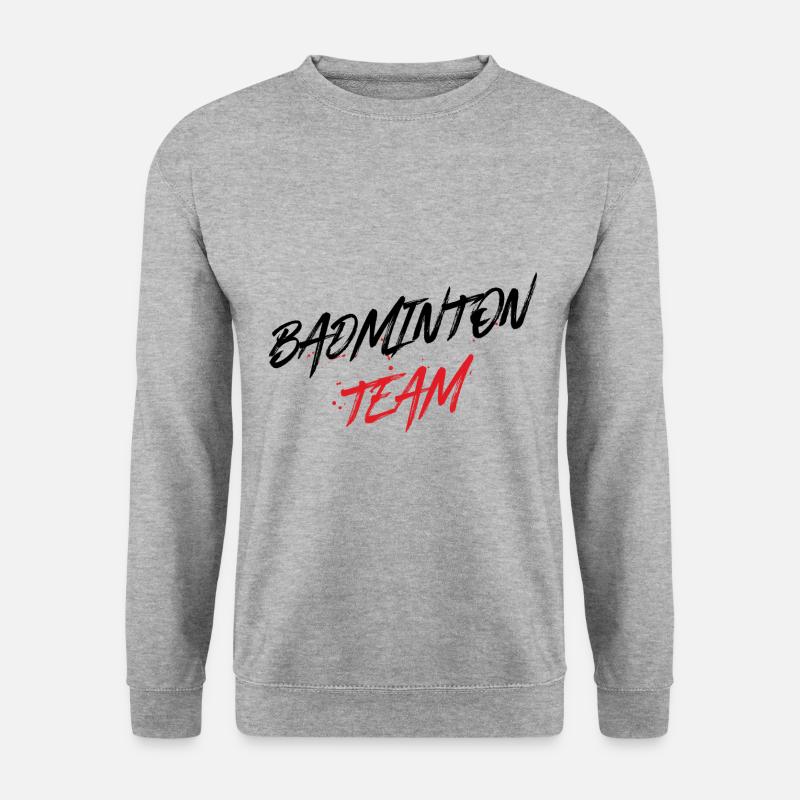 Badminton Team - Unisex Pullover - Weißgrau meliert