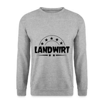 Landwirt Beruf - Unisex Pullover - Weißgrau meliert - Vorne - Alina (178cm) & Michal (187cm)