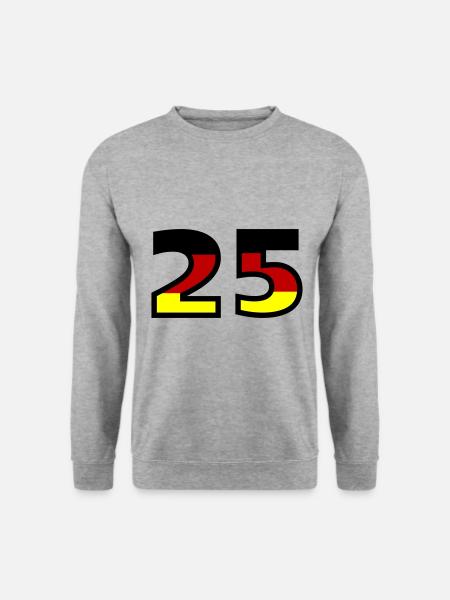 25 Number Germany Jersey - Unisex Sweatshirt - salt & pepper