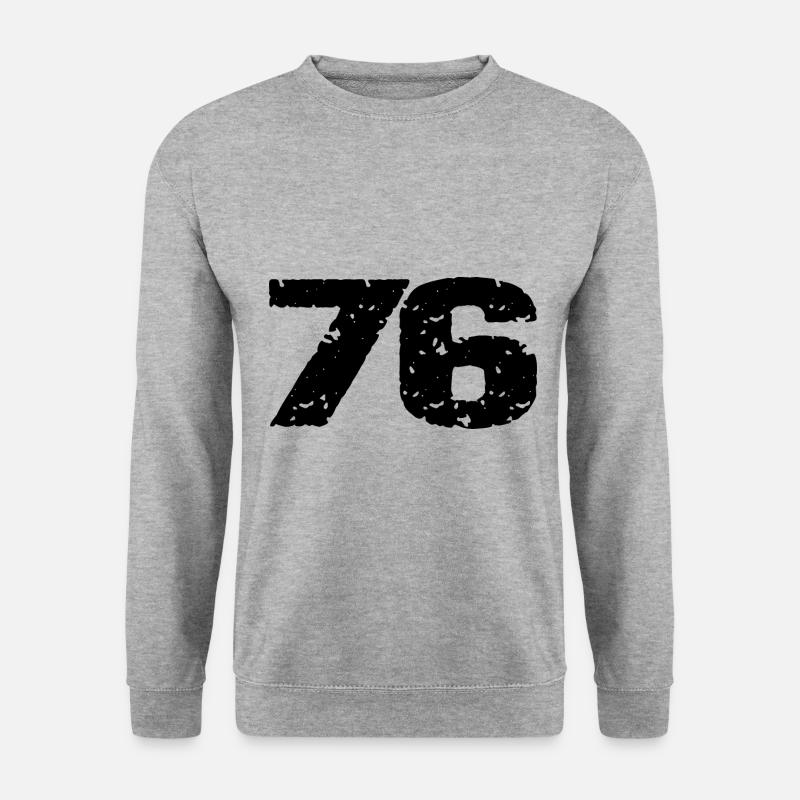 76 Number jersey - Unisex Sweatshirt - salt & pepper