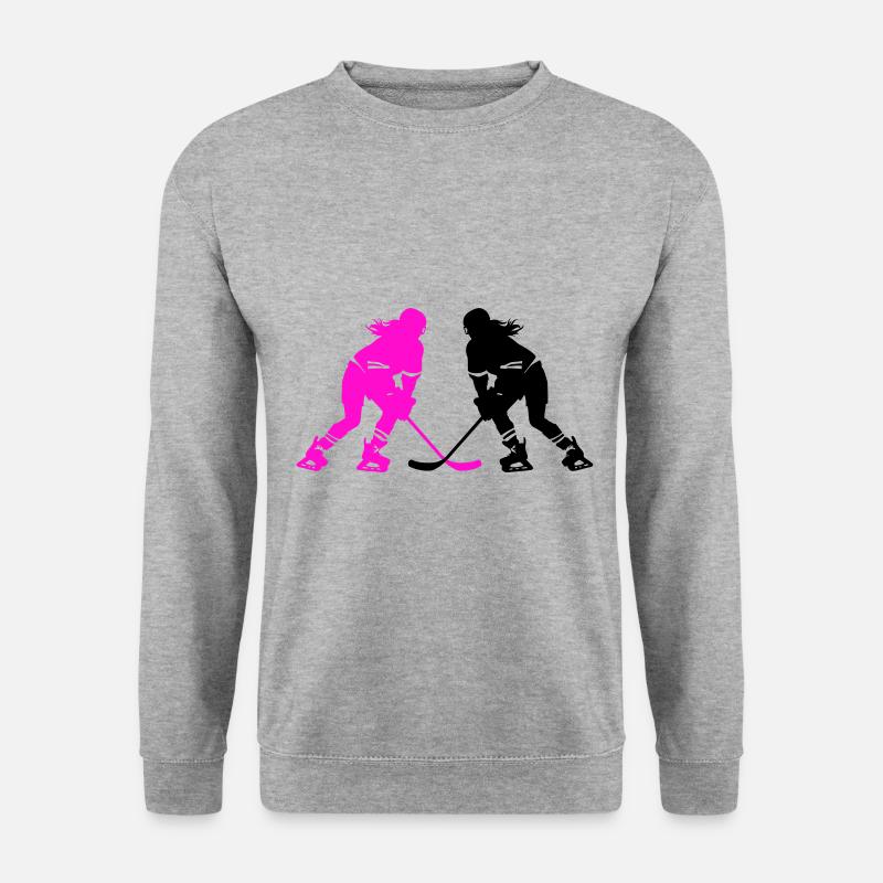Ice Hockey Player Silhouette - Unisex Sweatshirt - salt & pepper