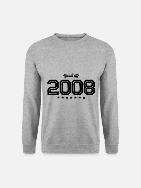 2008 year birthday - Unisex Sweatshirt - salt & pepper