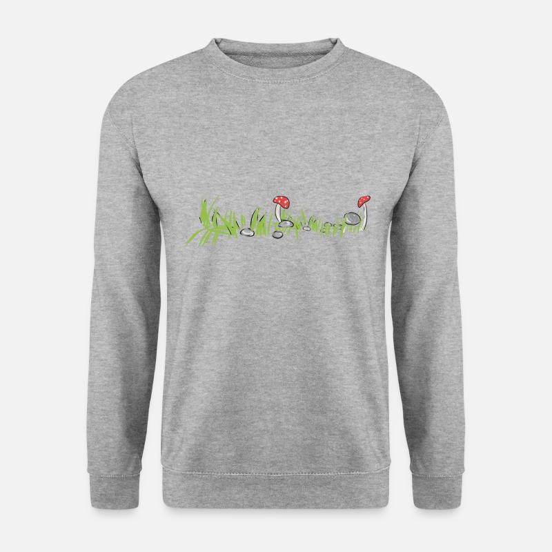 Grass Nature Mushroom Surface Soil - Unisex Sweatshirt - salt & pepper