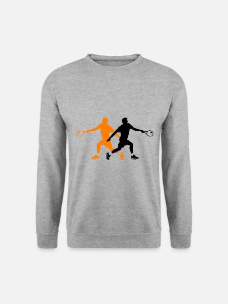 Tennis Player Silhouette - Unisex Sweatshirt - salt & pepper