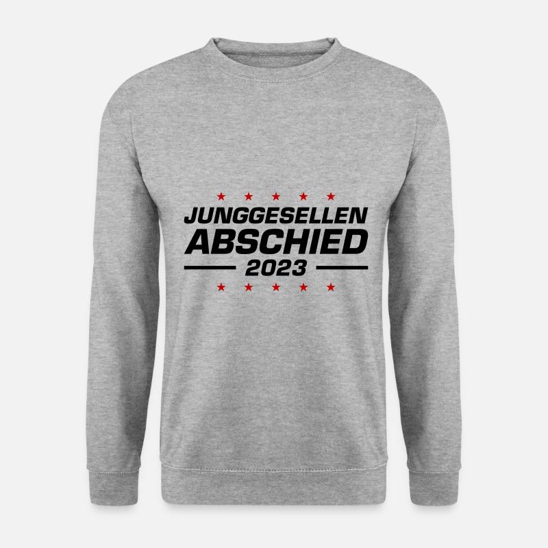 Junggesellenabschied 2023 Jga - Unisex Pullover - Weißgrau meliert
