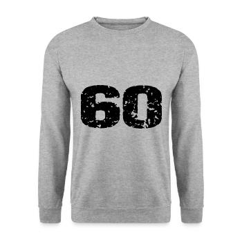 Maillot 60 numéros - Sweat-shirt Unisexe - gris chiné - Devant - Alina (178cm) & Michal (187cm)