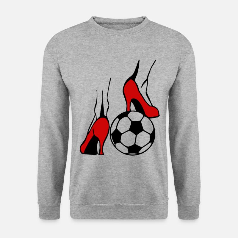 Frauenfussball - Unisex Pullover - Weißgrau meliert