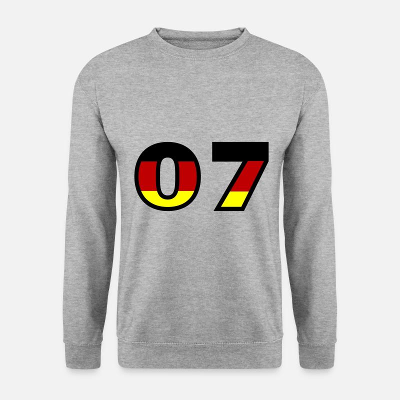 7 Number Germany Jersey - Unisex Sweatshirt - salt & pepper