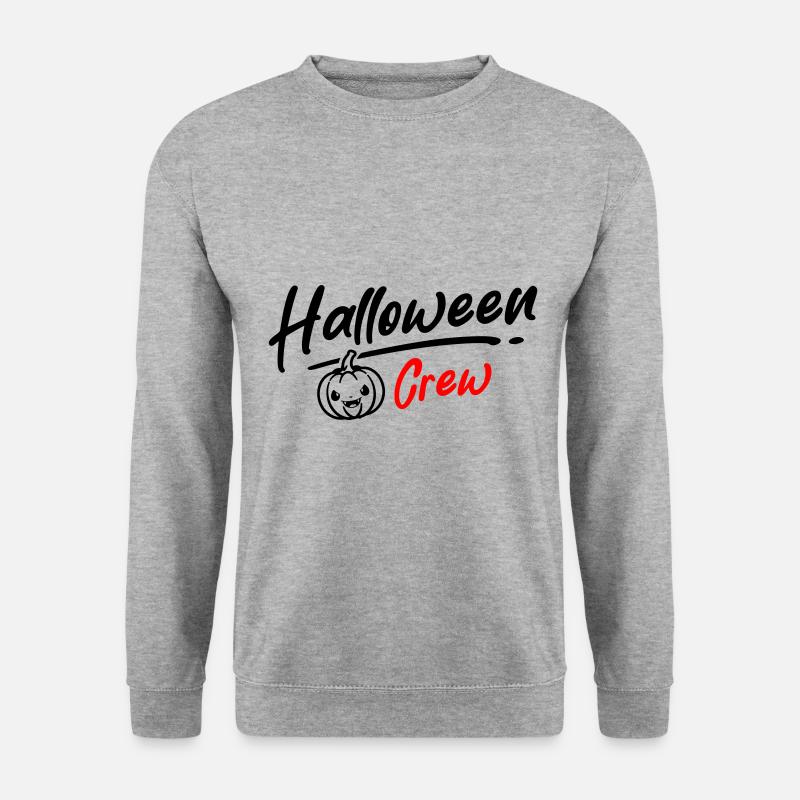 Halloween Crew Party - Unisex Pullover - Weißgrau meliert