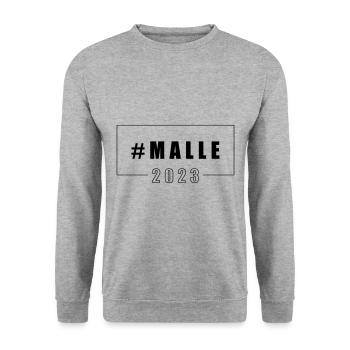 Malle 2023 Majorque - Sweat-shirt Unisexe - gris chiné - Devant - Alina (178cm) & Michal (187cm)