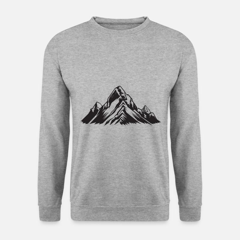 Mountains Symbol - Unisex Sweatshirt - salt & pepper