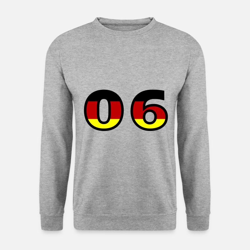 6 Number Germany Jersey - Unisex Sweatshirt - salt & pepper